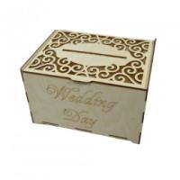 Деревянная подарочная коробка «Семейный банк свадебный»